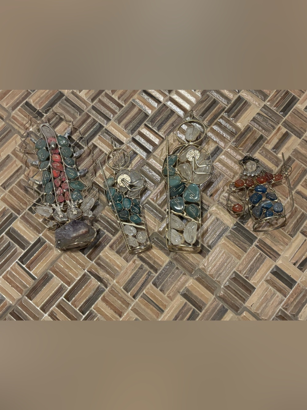 Handmade religious figures